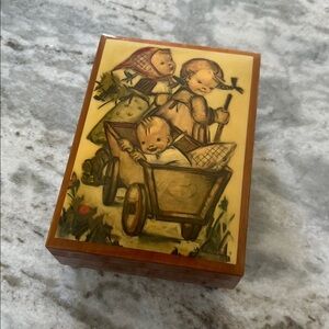 Vintage Hummel Wooden Music Box